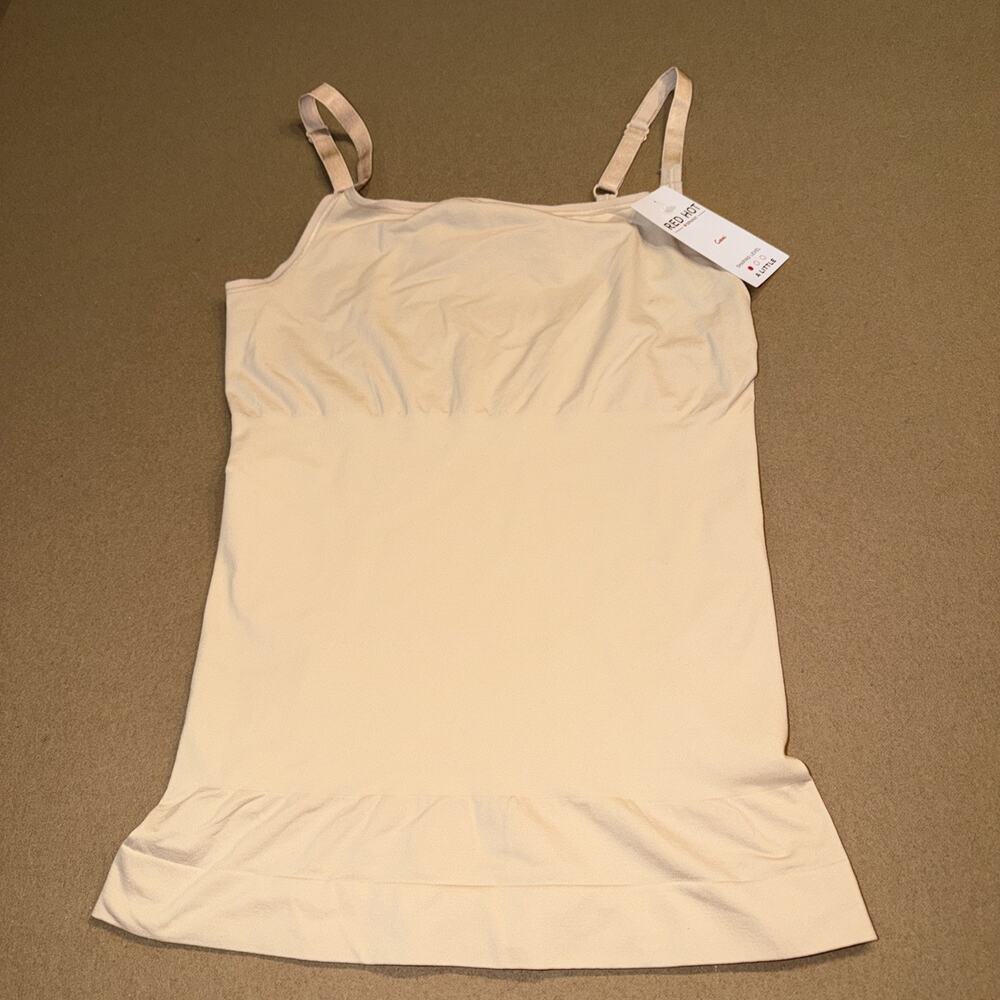 Spanx Red Hot Cami Women’s XL Soft Nude 10482R Seamless Design